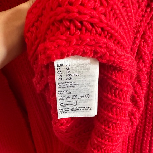 H&M red cardigan - Picture 4 of 7